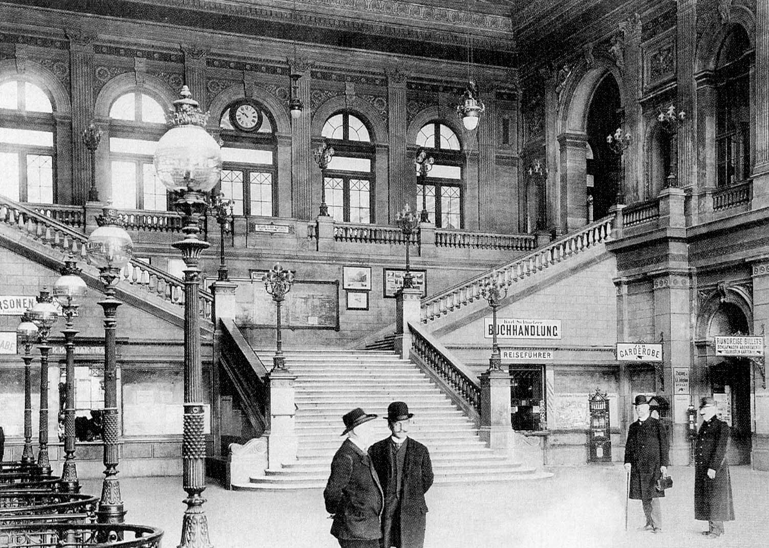 Vienna Südbahnhof South train station (circa 1900)