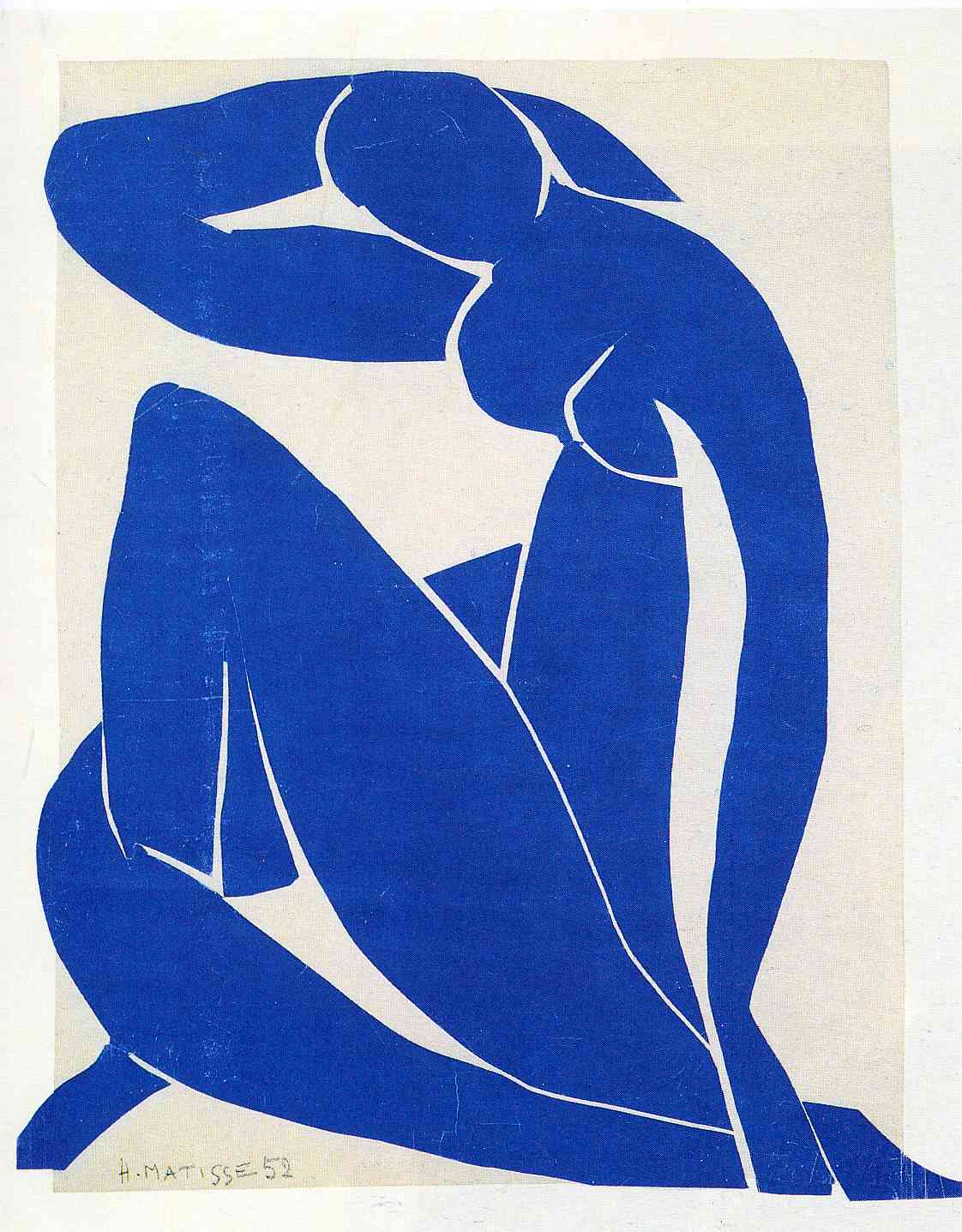 Henri Matisse: Blue Nude II 1952 | Image from Centre Pompidou © Succession H. Matisse (fair use)