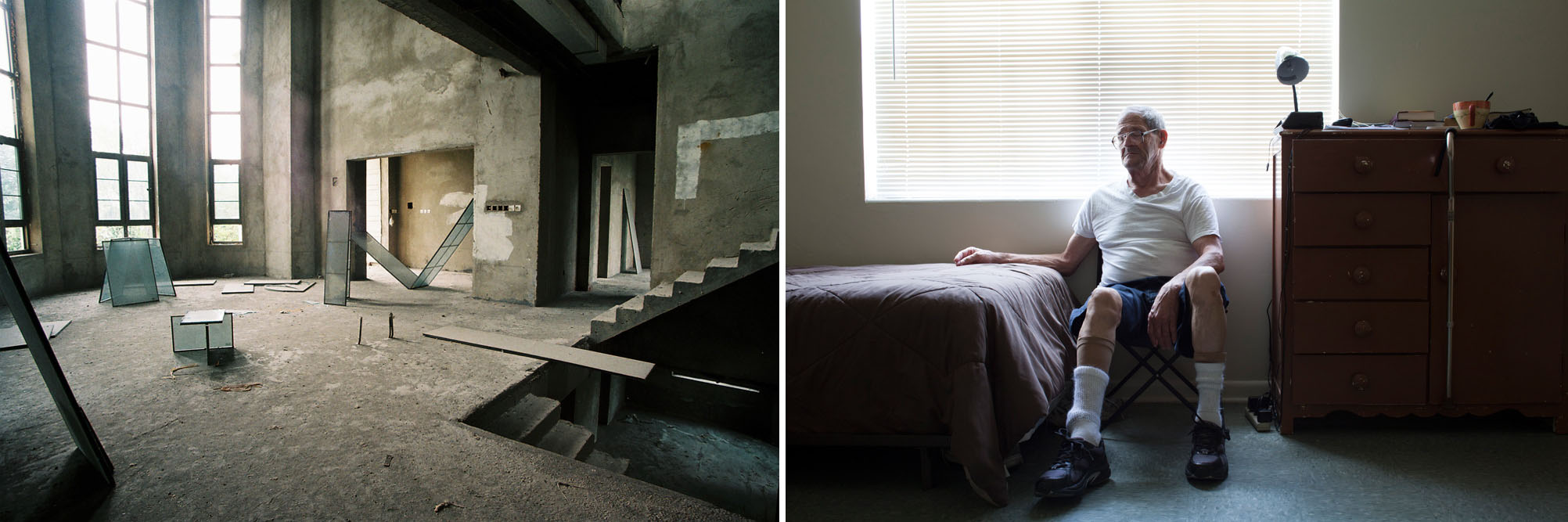 Andi Schmied, "Glass House", 2014 | Sofia Valiente, "Paul", 2013