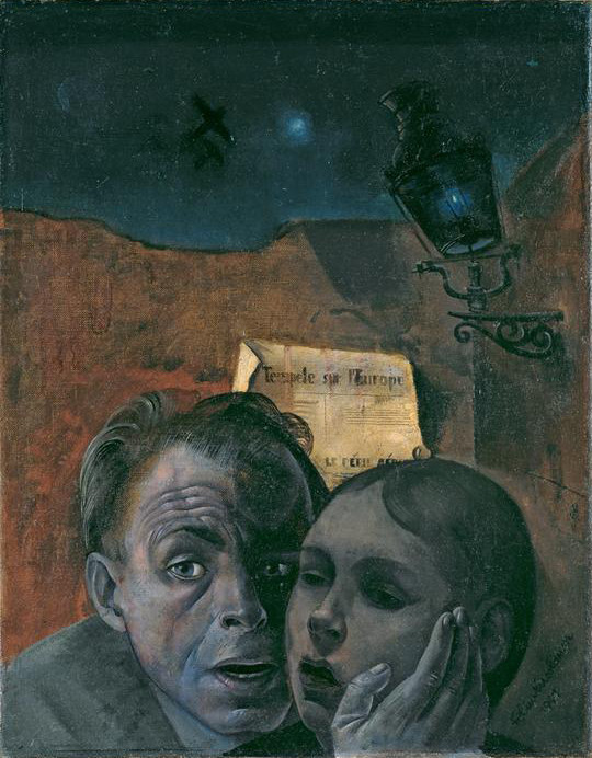 Felix Nussbaum: Angst (Selbstbildnis mit seiner Nichte Marianne) 1941