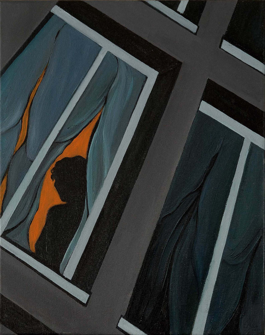 I knew she was there, 2014, oil on canvas, 50 x 40 cm