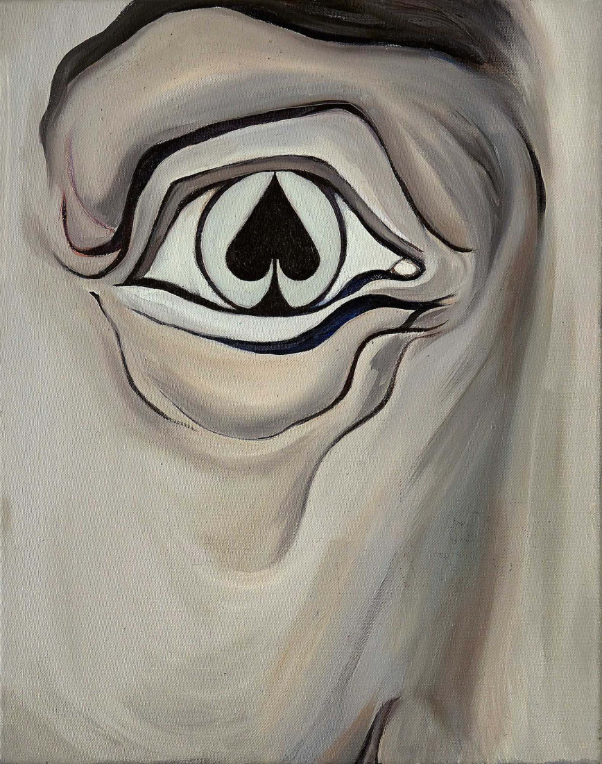 Queen of Spades II, 2014, oil on canvas, 50 x 40 cm