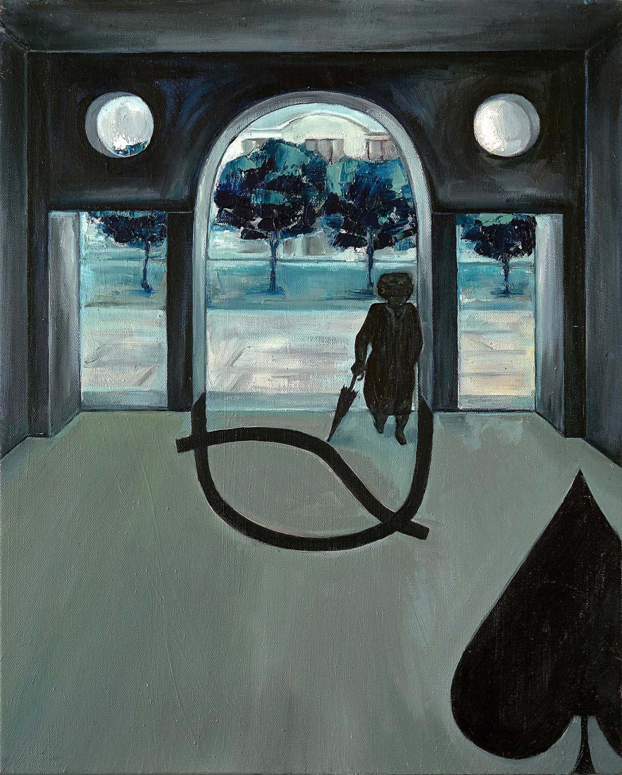 Queen of Spades III, 2014, oil on canvas, 50 x 40 cm