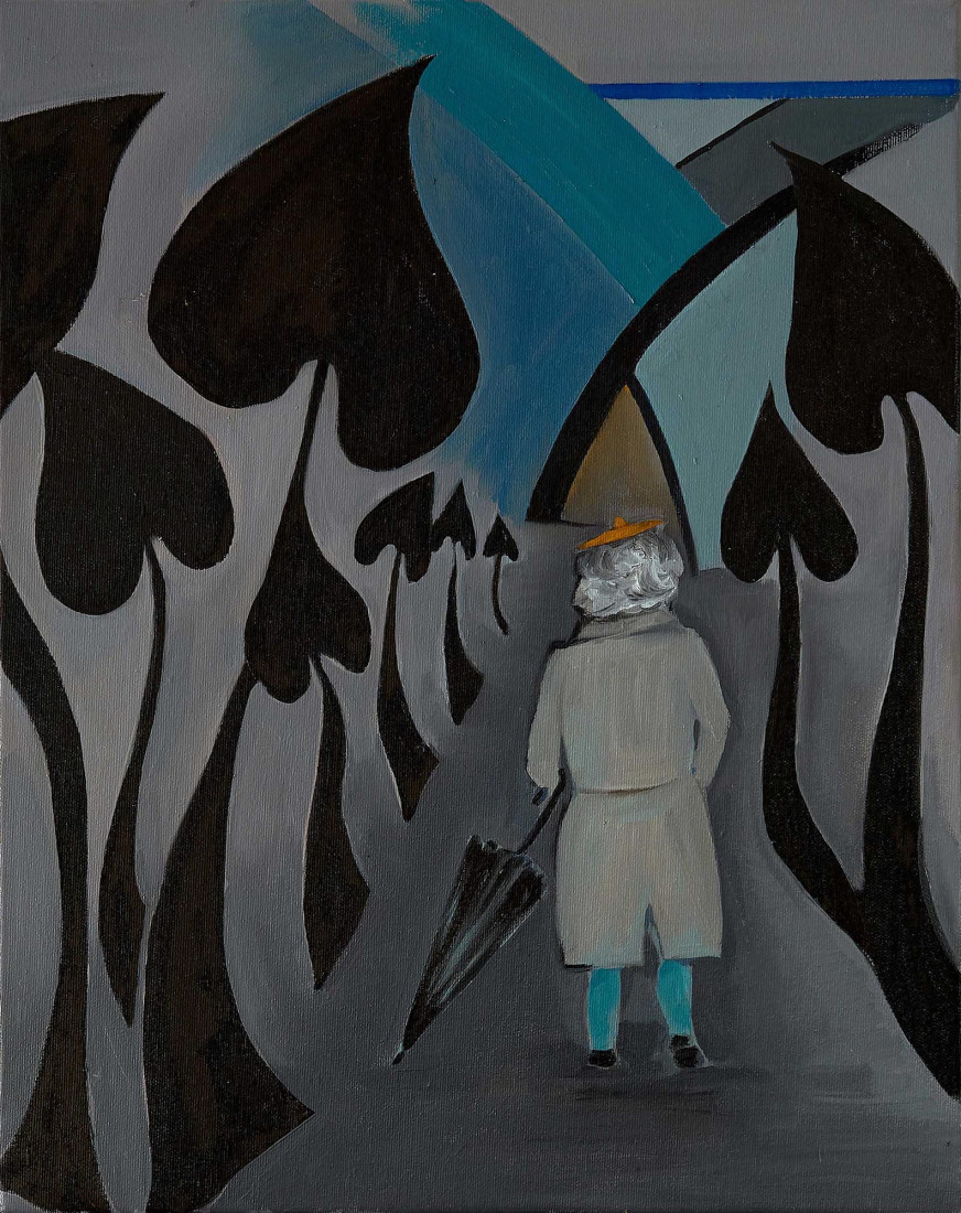 Queen of Spades IV, 2017, oil on canvas, 50 x 40 cm