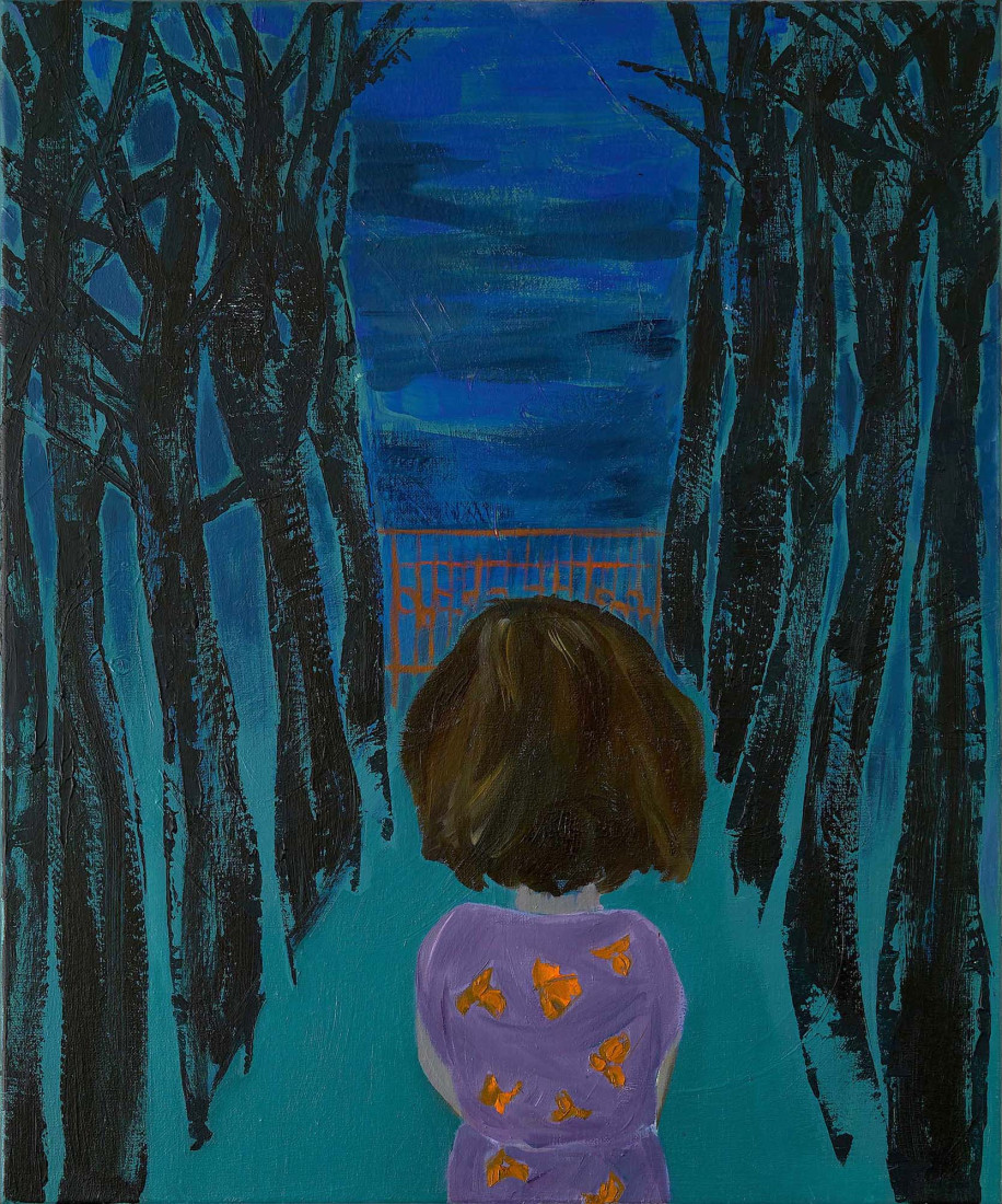 Sometimes I have this dream I, 2017, oil and acrylic on canvas, 50 x 60 cm