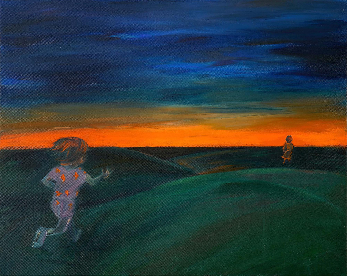 Sometimes I have this dream II, 2017, oil and acrylic on canvas, 92 x 73 cm