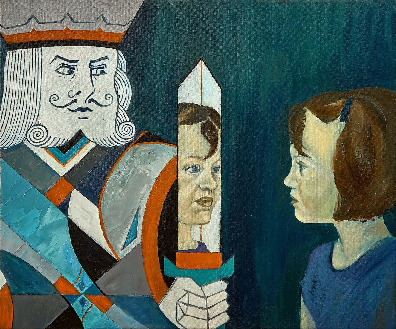 The Heartless King, 2014, oil on canvas, 50 x 60 cm