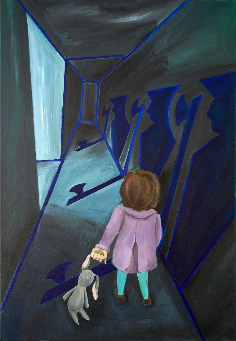 The Shadows of the Knights, 2018, 100 x 70 cm, acrylic on canvas