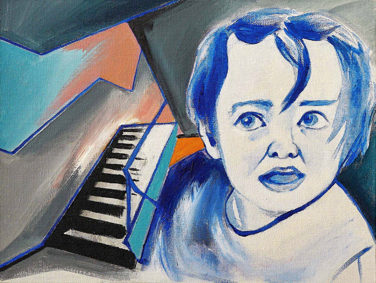 Towards the light, 2018, 30 x 40 cm, acrylic on canvas panel